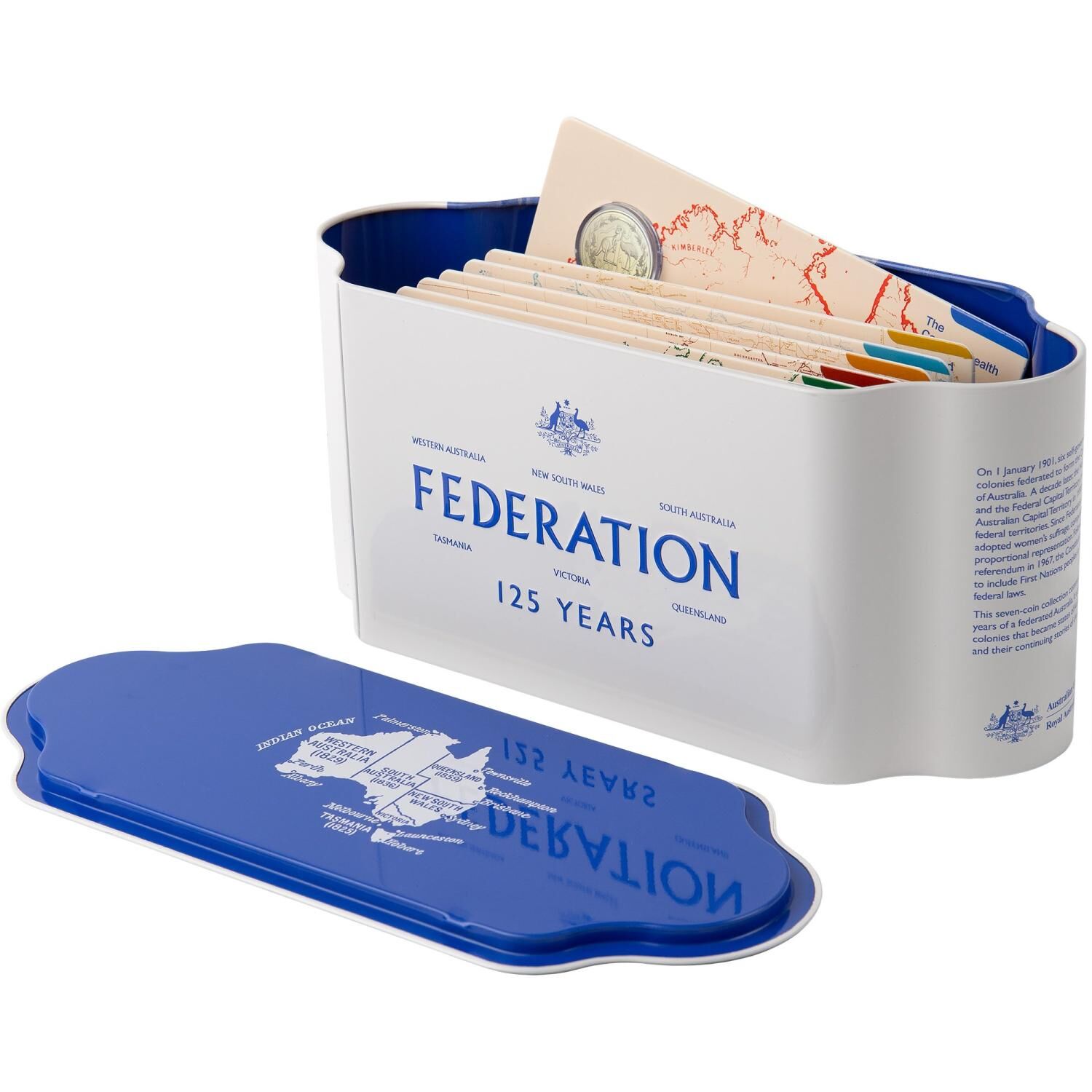 2026 25 cent & $1 -125 Years of Federation Seven Coin State Set