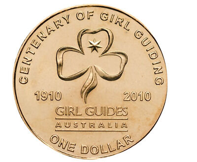 $1 2010 Centenary of Girl Guiding Circulated AUS One Dollar Coin