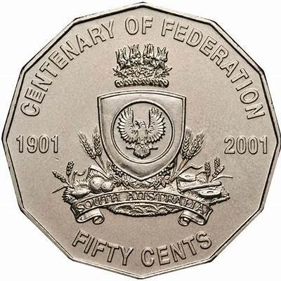 50c 2001 Centenary of Federation SET of 7 Fifty Cent Coin Circulated