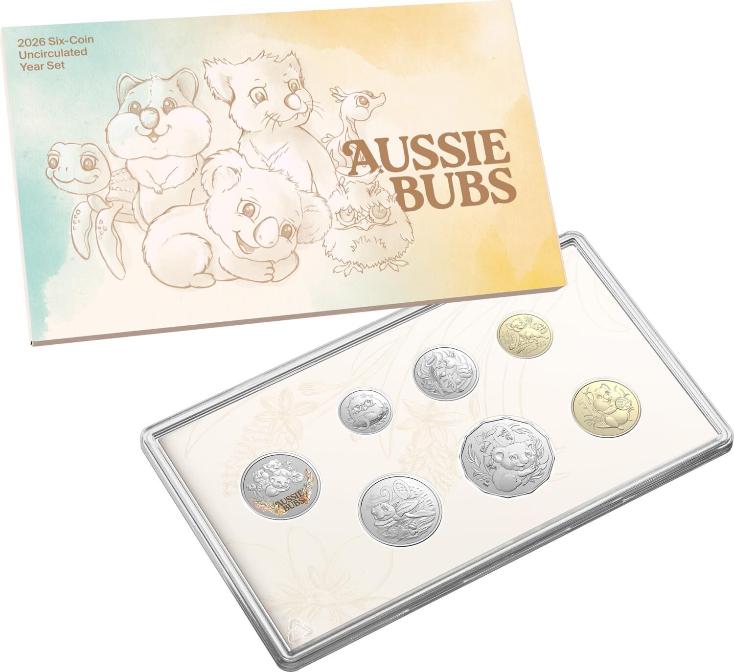 2026 Aussie Baby Animals Six Coin UNC Year Set