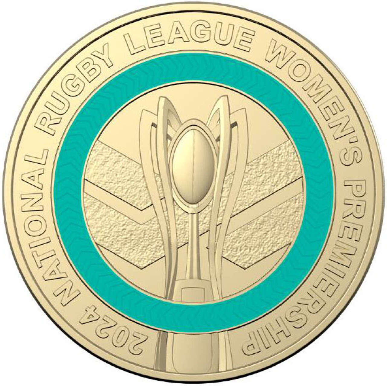 $2 2024 National Rugby League Women's Premiership Circulated TWO Dollar Coin NRL
