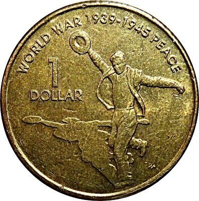 $1 2005 End of World War 2 Circulated AUS One Dollar Coin II