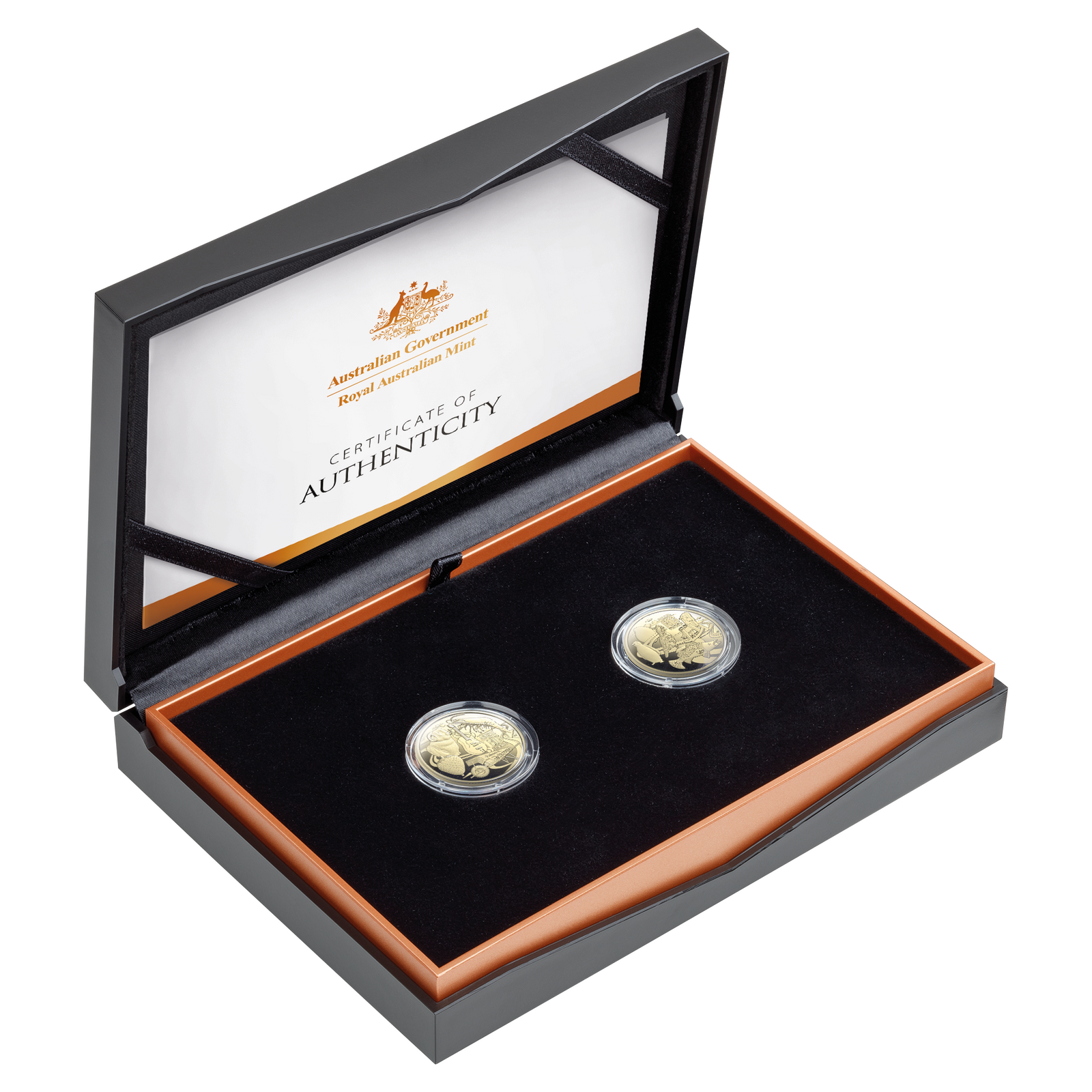 Aussie Big Things 2 Box Proof Set of 2 Australian $1 One Dollar 2025 Coins - UNC