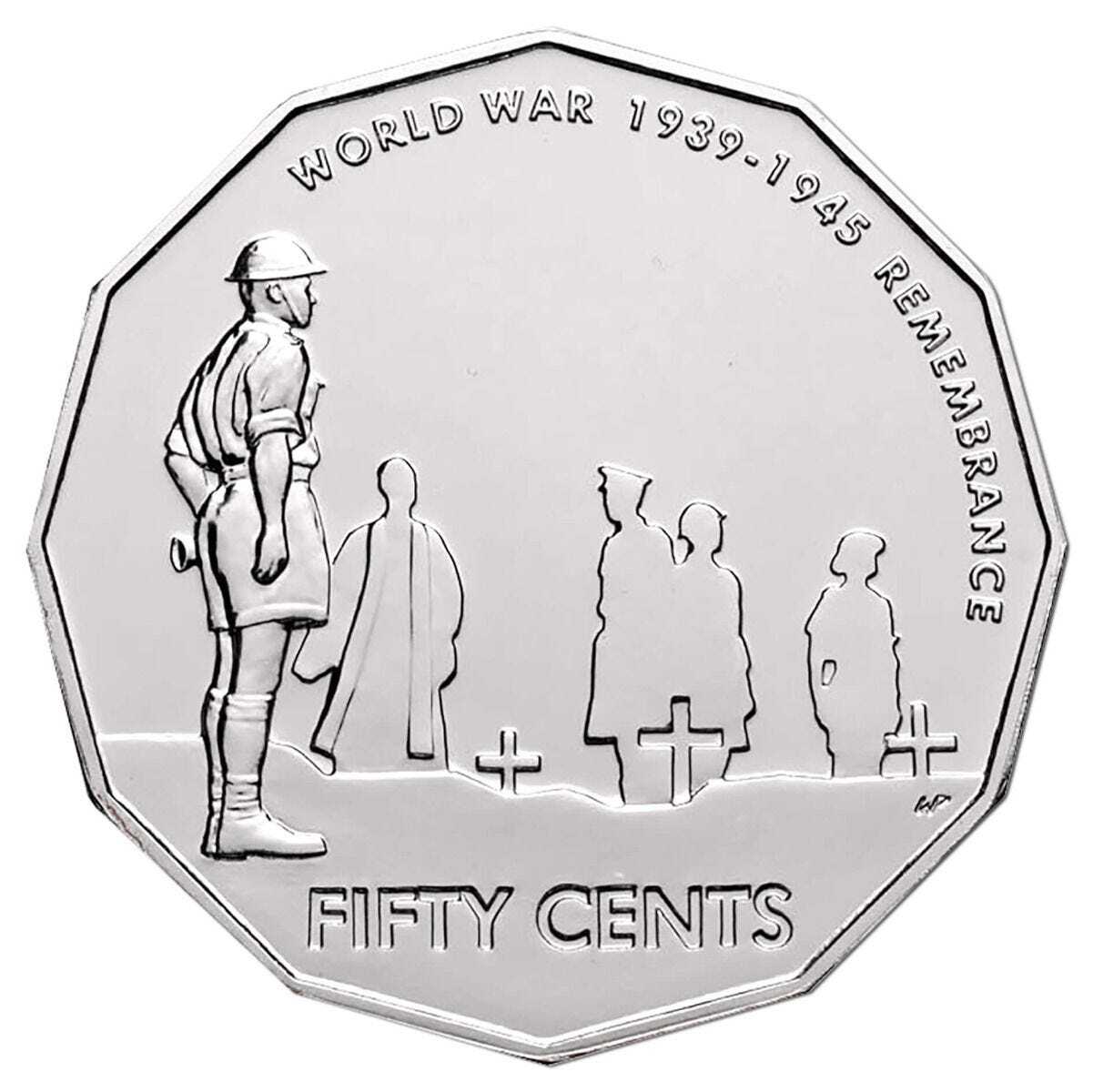 2005 50c End of WWII 60th Anniversary 50 Cent Coin (26.6m)