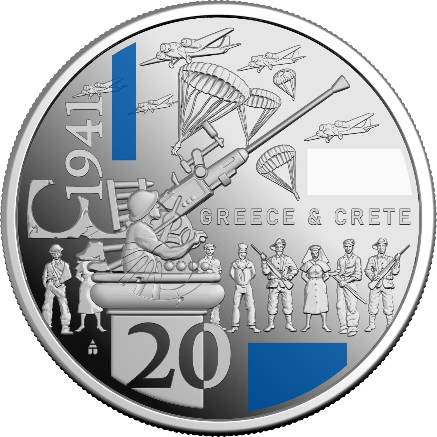 2026 20 cent SILVER Three Coin Set - 1941 Service & Strife - Australia in the Se