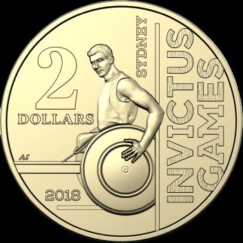 $2 2018 Invictus Games Lightly Circulated AUS Two DOLLAR Coin