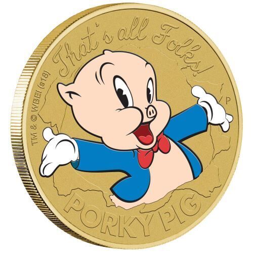 2018 $1 PNC Porky Pig "That's all Folks!" Looney Tunes