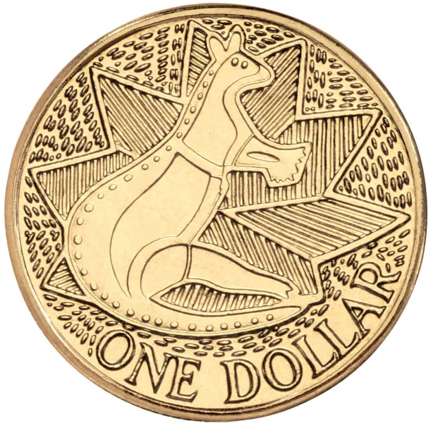 $1 1988 Bicentenary Kangaroo Circulated AUS One Dollar Coin
