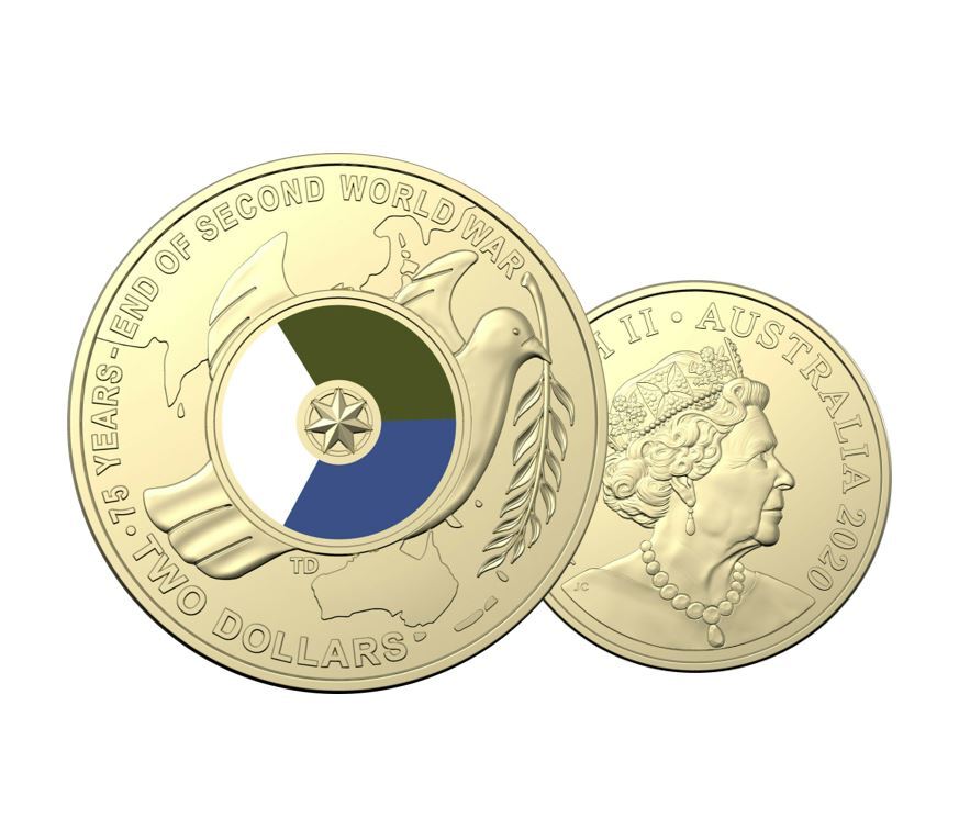 $2 2020 75 Years End of Second World War NEW Un-Circulated AUS Two Dollar Coin