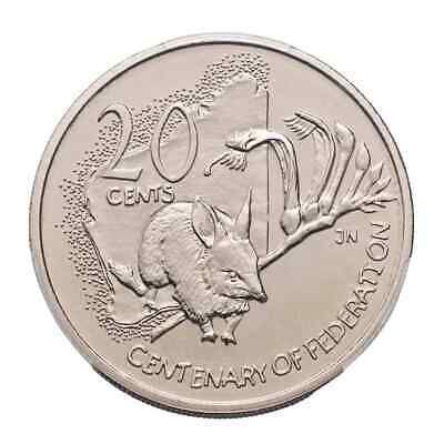 20c 2001 Centenary of Federation Western Australia Lightly Circulated Aus Twenty