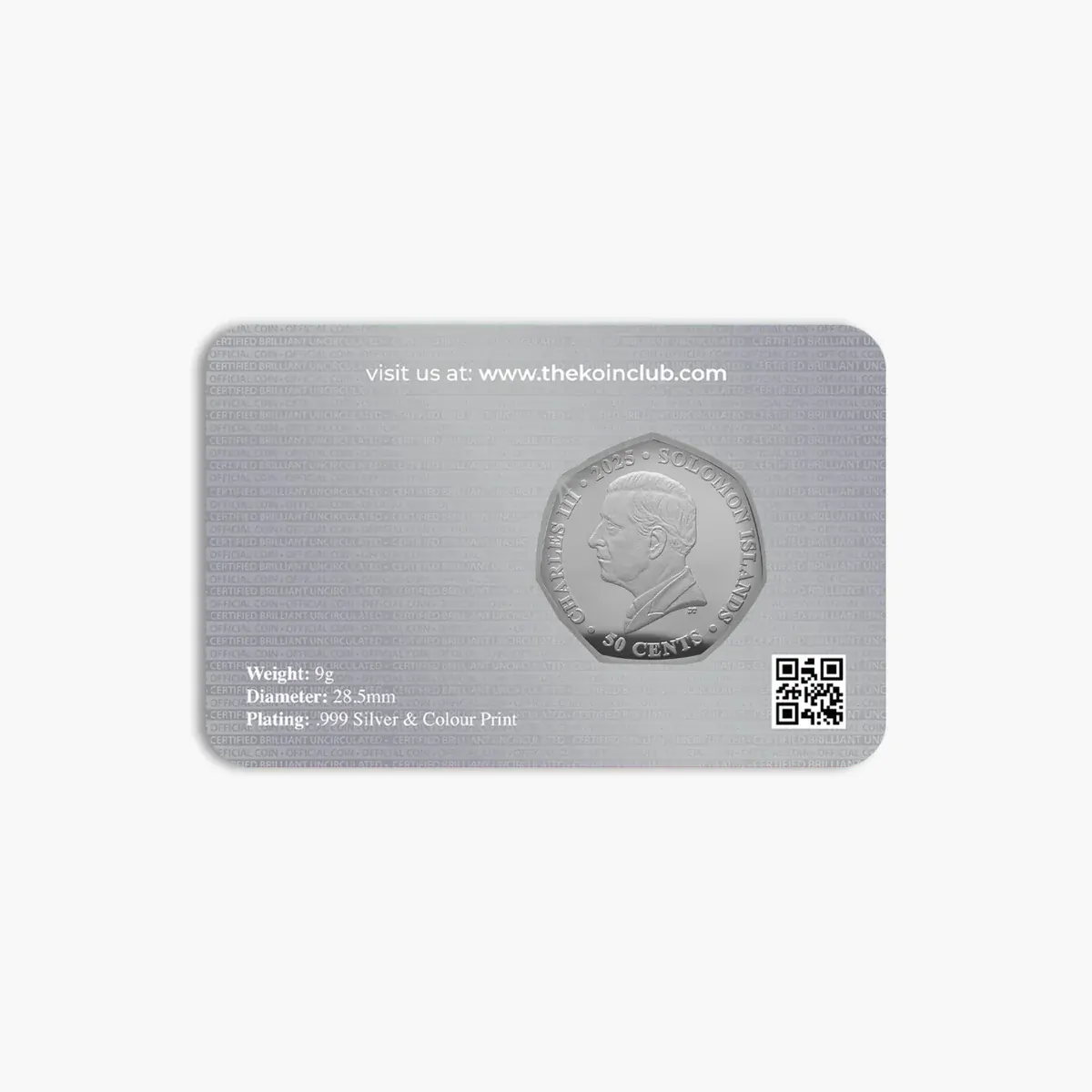 90 Years of Monopoly - Pass Go 2025 Silver Plated BU Coin 50p coin 2000 mintage