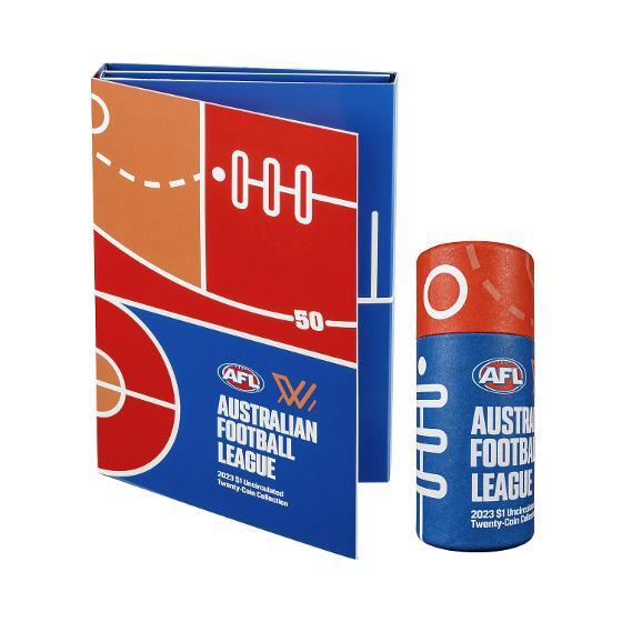 AFL 2023 Folder & Coin Tube Set $1 collectable coins set