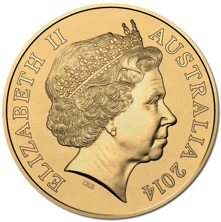 $1 2014 MOB Low Mintage Lightly Circulated AUS One Dollar Coin