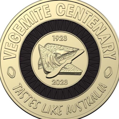 2023 $2 Taste Like Australia Vegemite Centenary UNC in 2x2 folder black coin