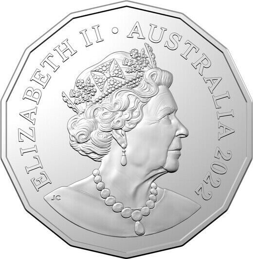 2022 Australian Fifty cent 50c coin COAT OF ARMS Circulated (22.73m)