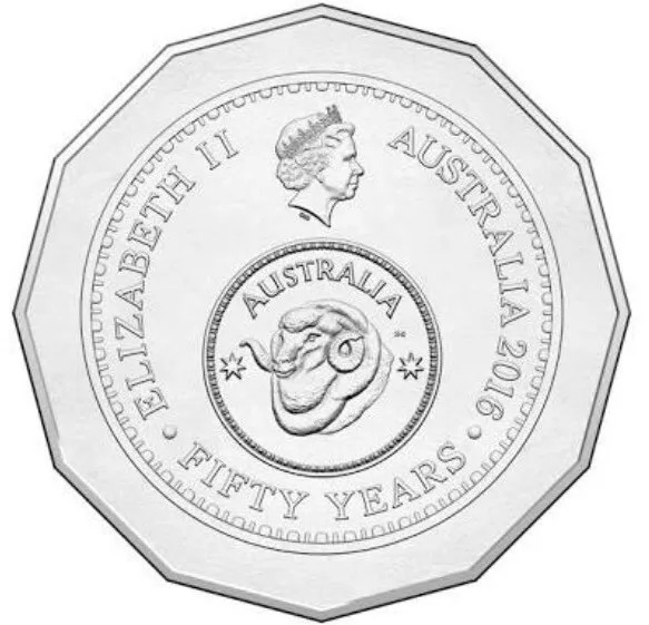 50c 2016 Changeover Coin Circulated AUS Fifty Cent Coin