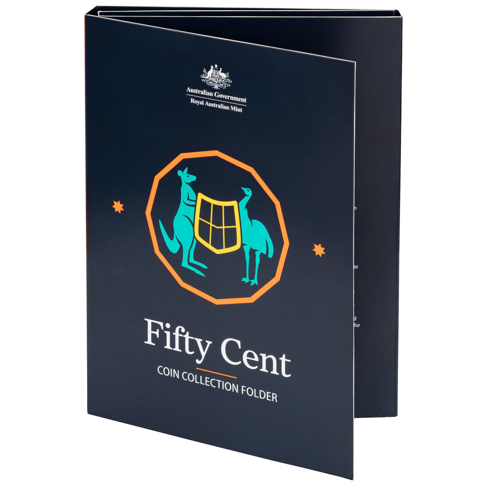 50c Circulating Coin Collection Folder Royal Australian Mint branded
