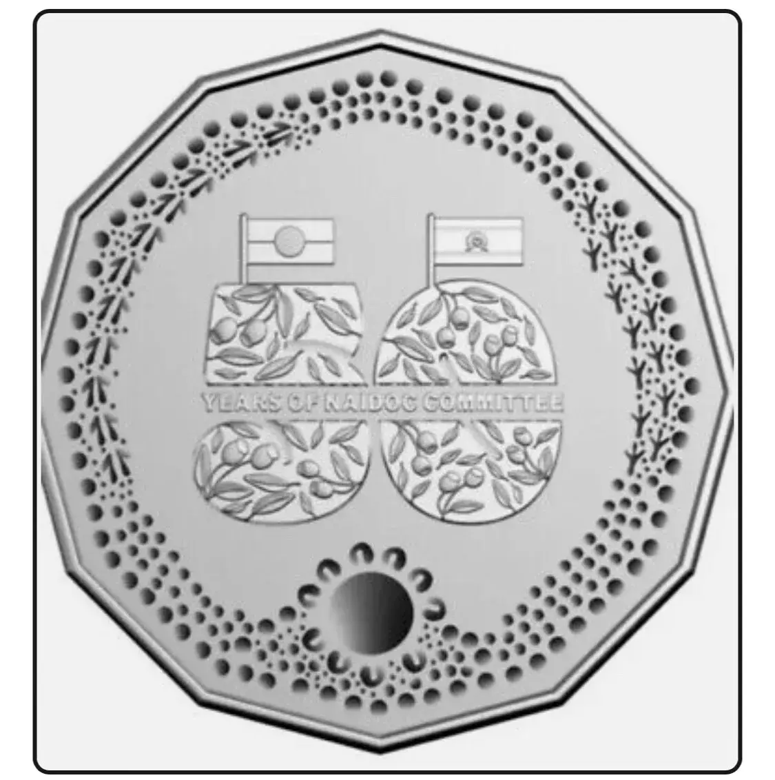 2024 50 Cent Bag NAIDOC Non Coloured Ram Bag Sealed 20 coins