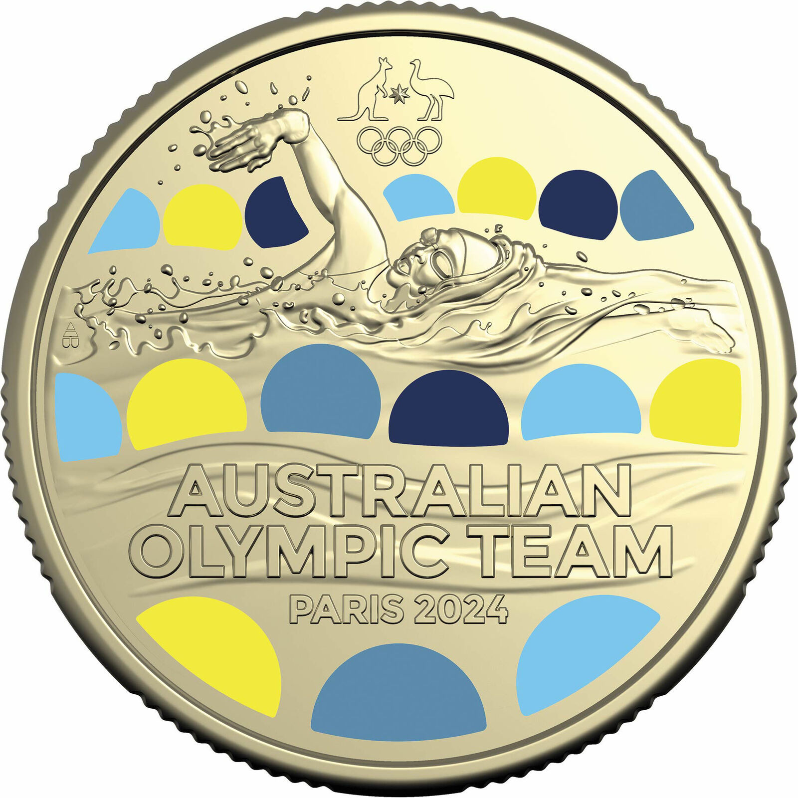 Australian Olympic Team - Uncirculated $1 Coloured Uncirculated Coin 2024