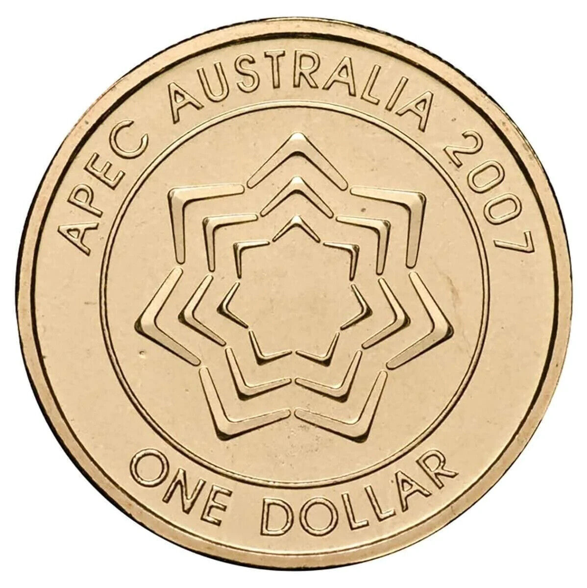 $1 2007 Commemorating APEC Circulated AUS One Dollar Coin