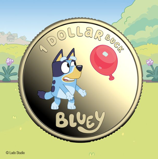 Australia Bluey 2024 $1 COLOURED Blueybucks Uncirculated RARE 10-Coin Collection