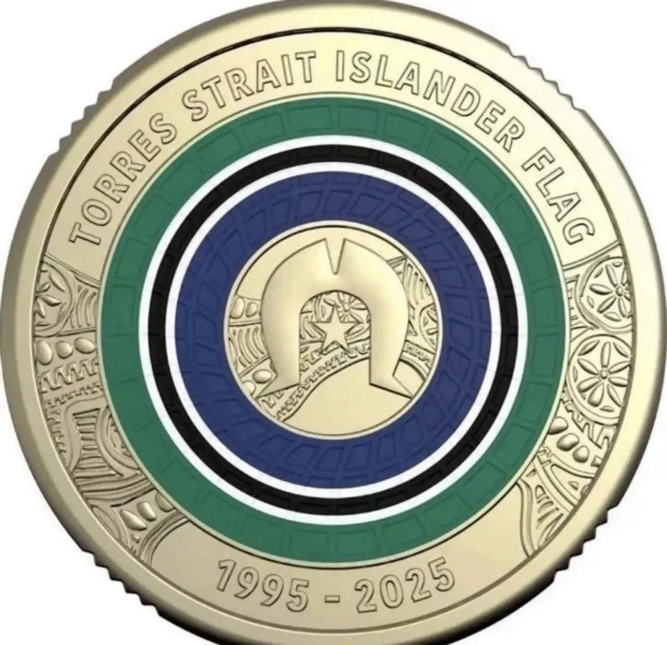 2025 AUSTRALIA $2 TORRES STRAIT ISLANDER FLAG PREMIUM H/T RAM MINT COIN ROLL
