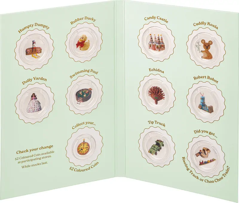 Royal Australian Mint AWW womans weekly Birthday Cake 2025 folder  $1 Ten-Coin C
