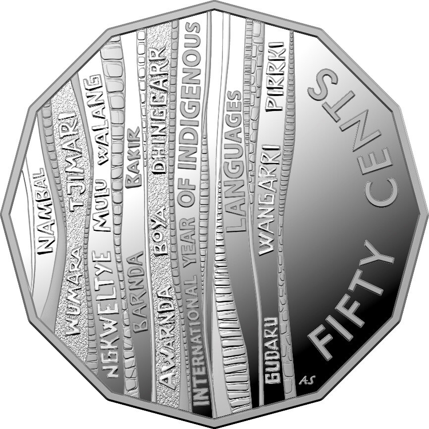 50c 2019 Indigenous Languages Lightly Circulated AUS Fifty Cent Coin (2.0m)