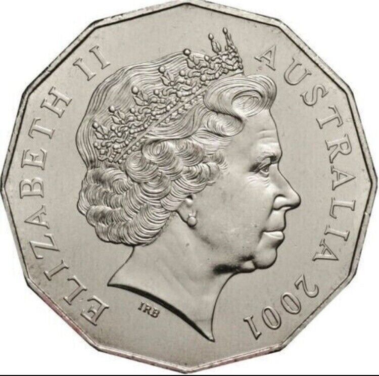 2001 RAM Centenary Of Federation 50c Circulated Coin WESTERN AUSTRALIA (2.4m)