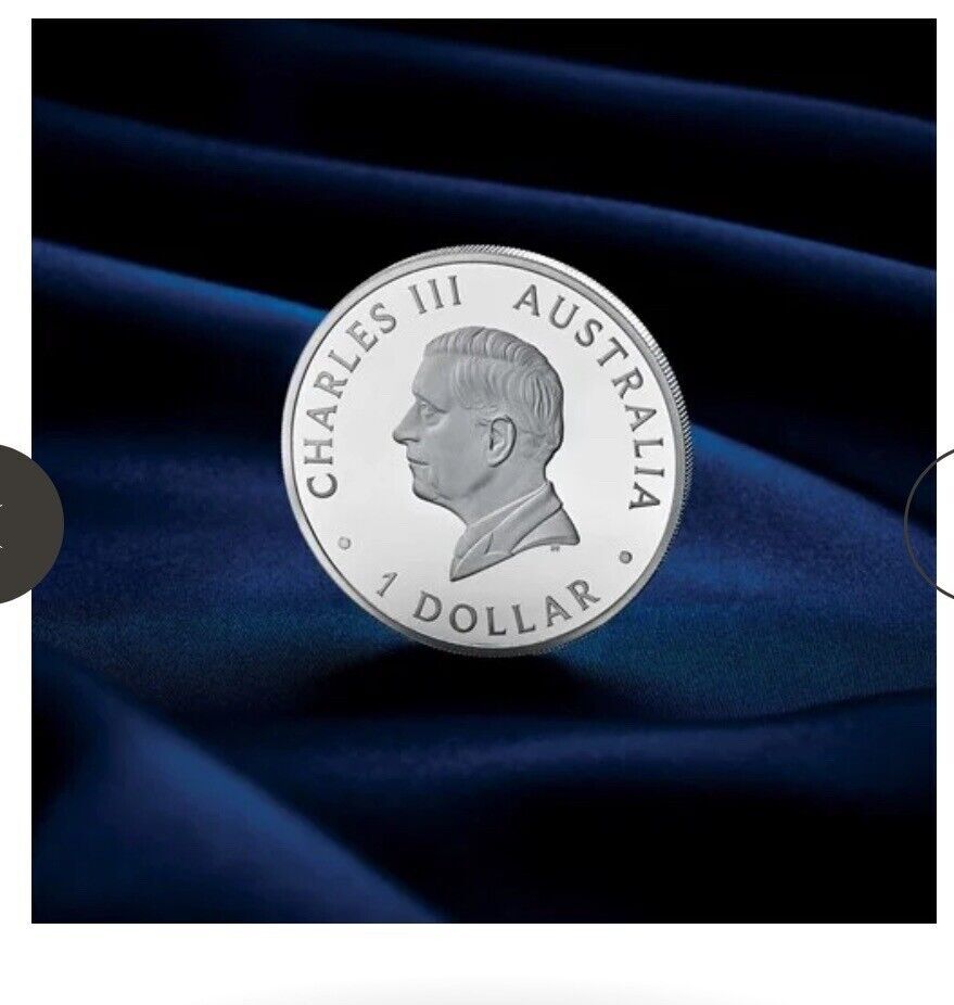 2024 $1 Kangaroo King Charles III First Issue 1oz Silver Proof Coin