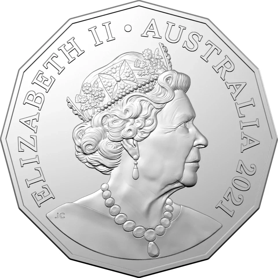 2021 Australia Merry Christmas UNC 50c Coin