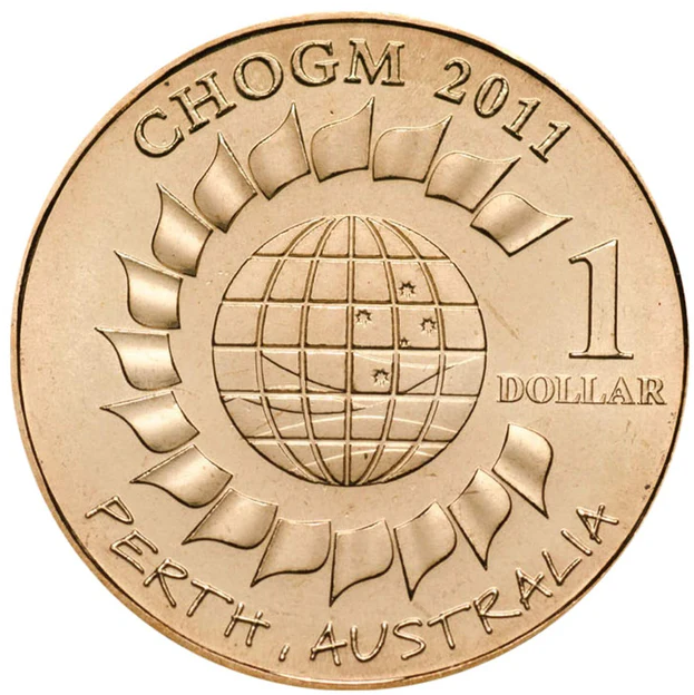$1 2011 Commemorating CHOGM Circulated AUS One Dollar Coin