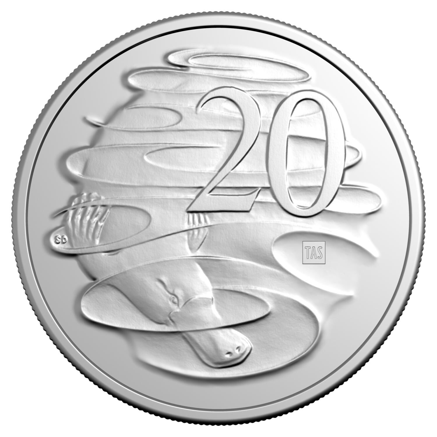 2026 20 cent ANDA Money Expo Privy Marked UNC Coin in Card - Privy Mark 'TAS'
