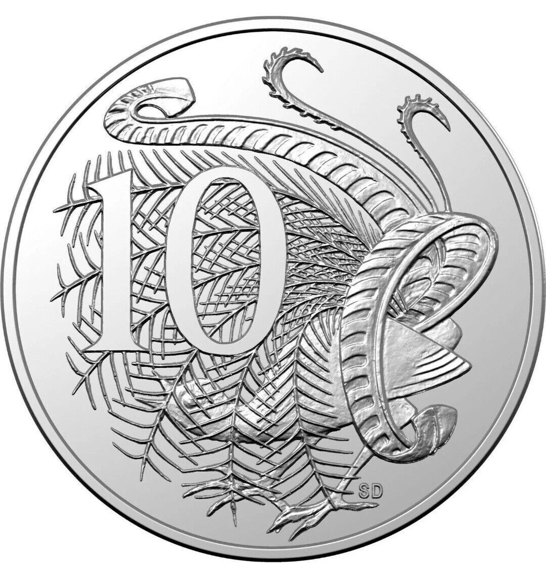 10c 2016 50th anniversary of decimal currency Lightly Circulated 6.2m Mintage