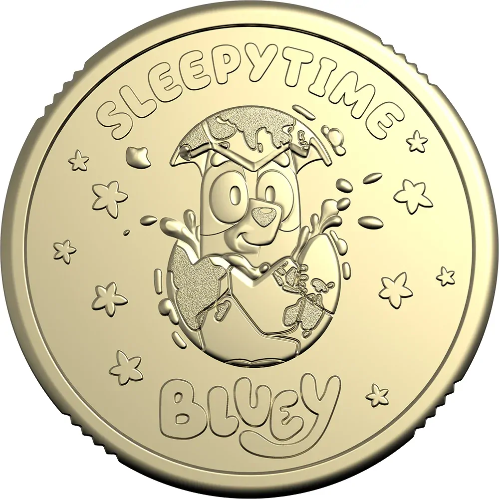 2026 Bluey $2 Folder- 5 UNC Coins In Open Tube