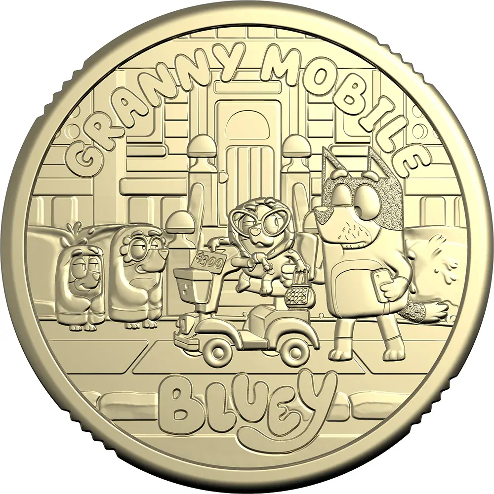 2026 Bluey $2 Folder- 5 UNC Coins In Open Tube