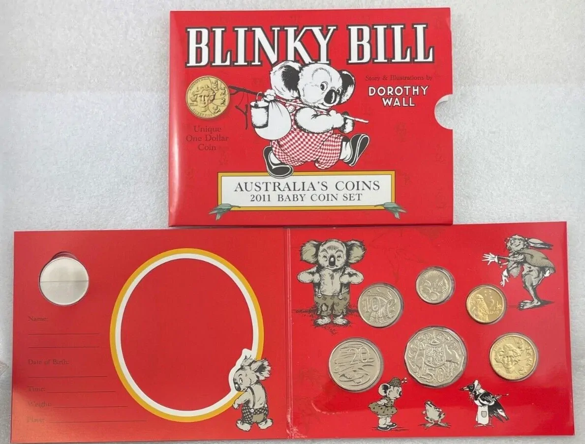 2011 Australia Blinky Bill Baby Uncirculated RAM Set - Dorothy Wall $1