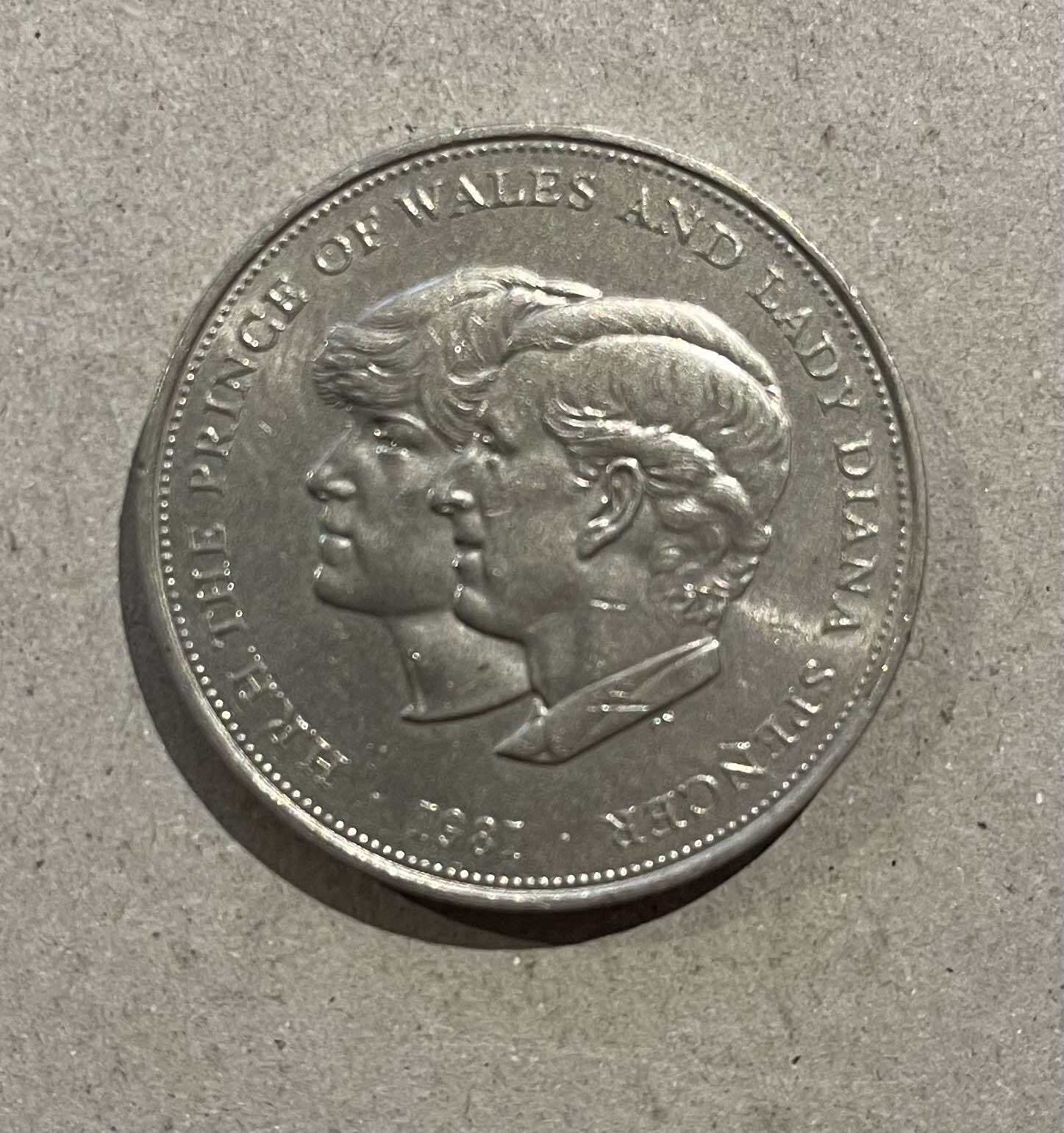 H.R.H. The Prince Of Wales And Lady Diana Spencer 1981 Circulated Silver Coin