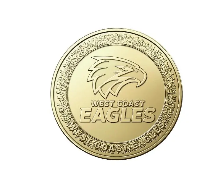 2023 Australia $1 One Dollar AFL Coin -WEST COAST EAGLES UNC Uncirculated