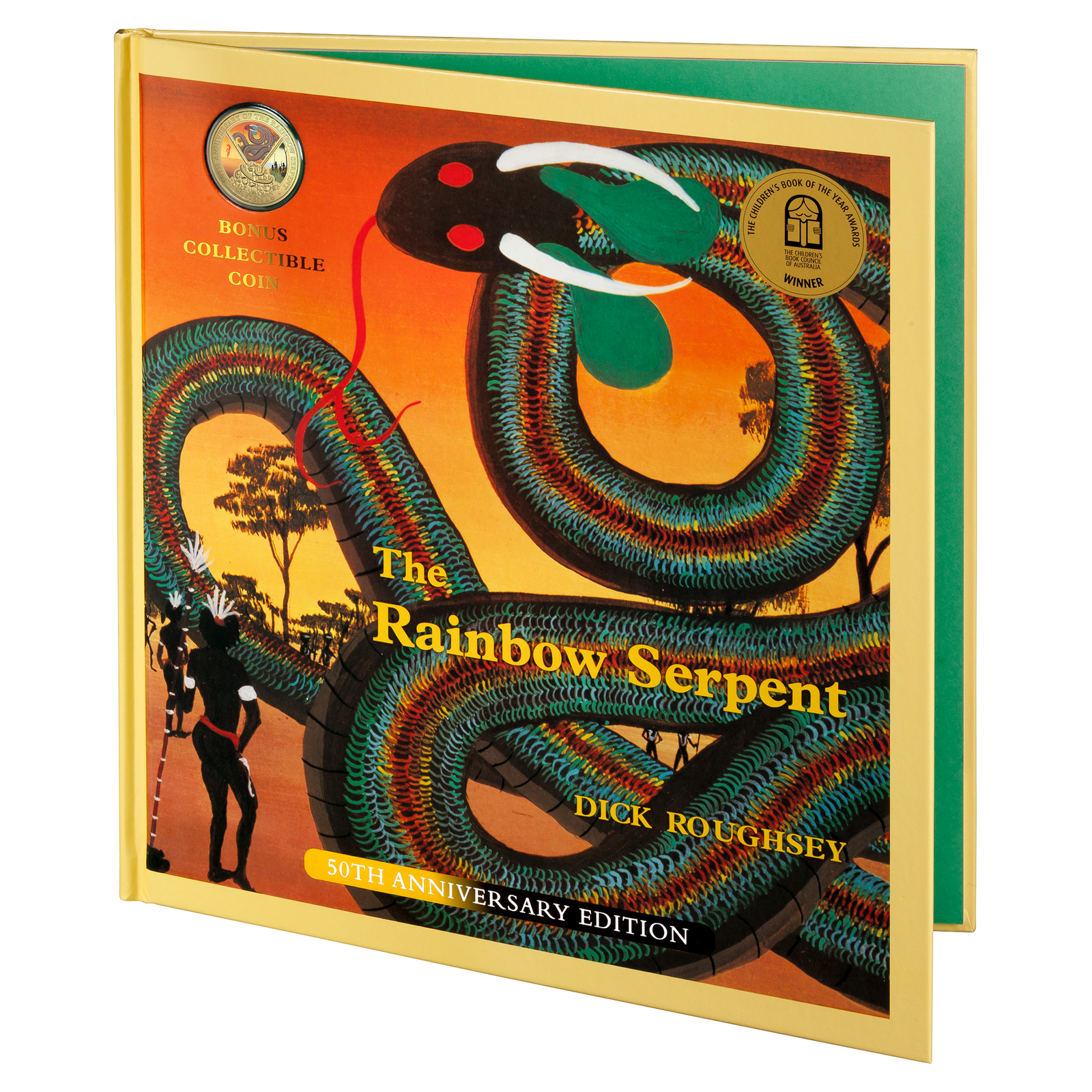 Deluxe Special Edition Book - Anniversary of the Rainbow Serpent 20c Gold-Plated