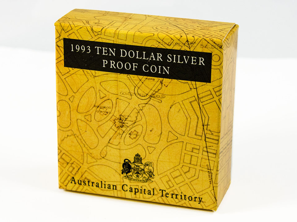 1993 $10 Australian Capitial Territory Silver Proof Coin