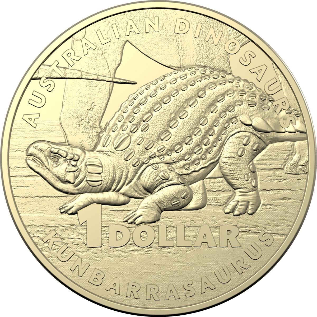 $1 2022 Dinosaurs Set of 4 Lightly Circulated AUS ONE DOLLAR Coin