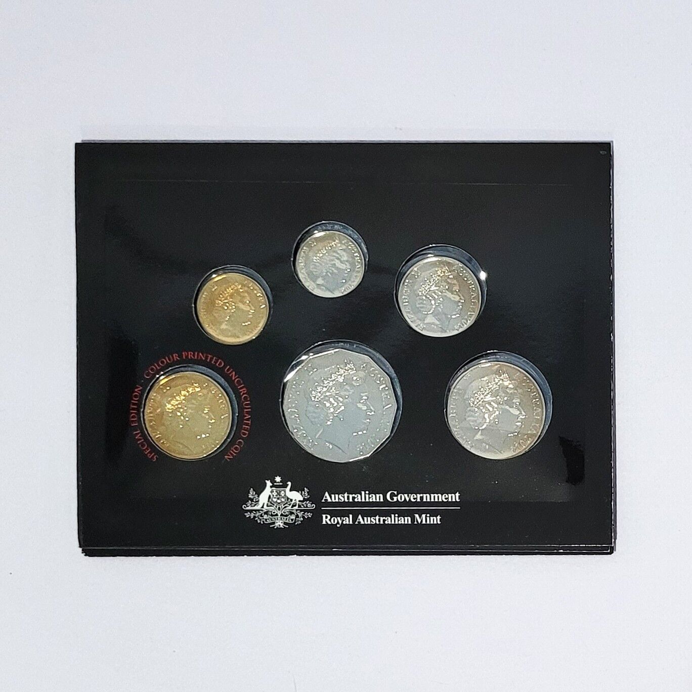 2014 Mint Set with Coloured Dollar Coin (Special Edition)