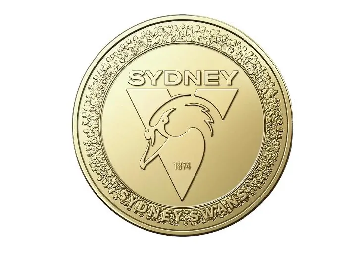 2023 Australia $1 One Dollar AFL Coin -SYDNEY SWANS UNC Uncirculated