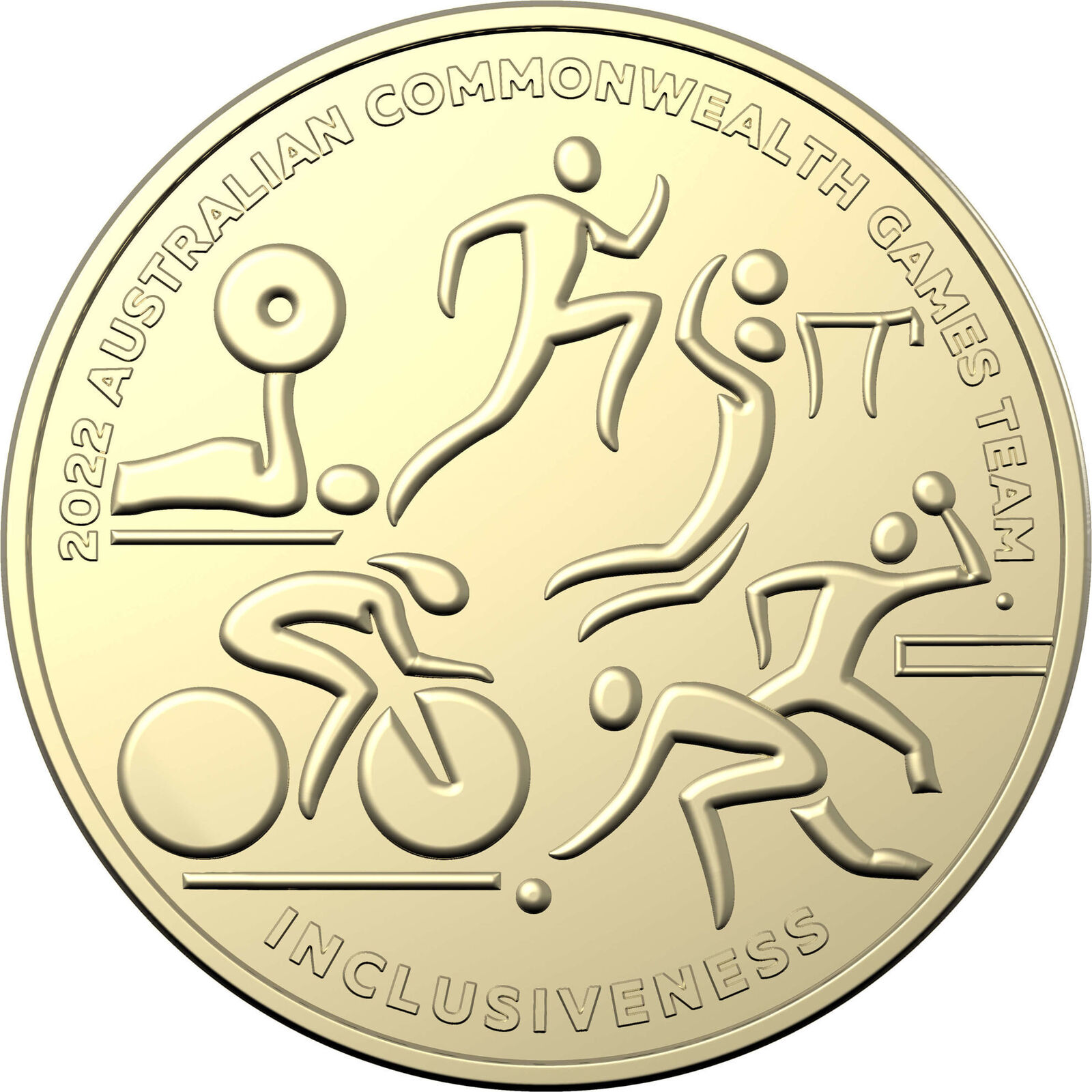 (NB) Australian Commonwealth Games - 7 Coin Set $2 Aluminium Bronze Coloured Unc