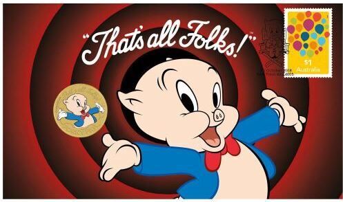 2018 $1 PNC Porky Pig "That's all Folks!" Looney Tunes
