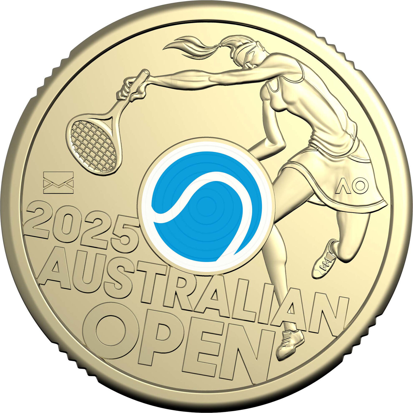 2025 Women’s Australian tennis Open $2 Privy Mark Coin in Folder