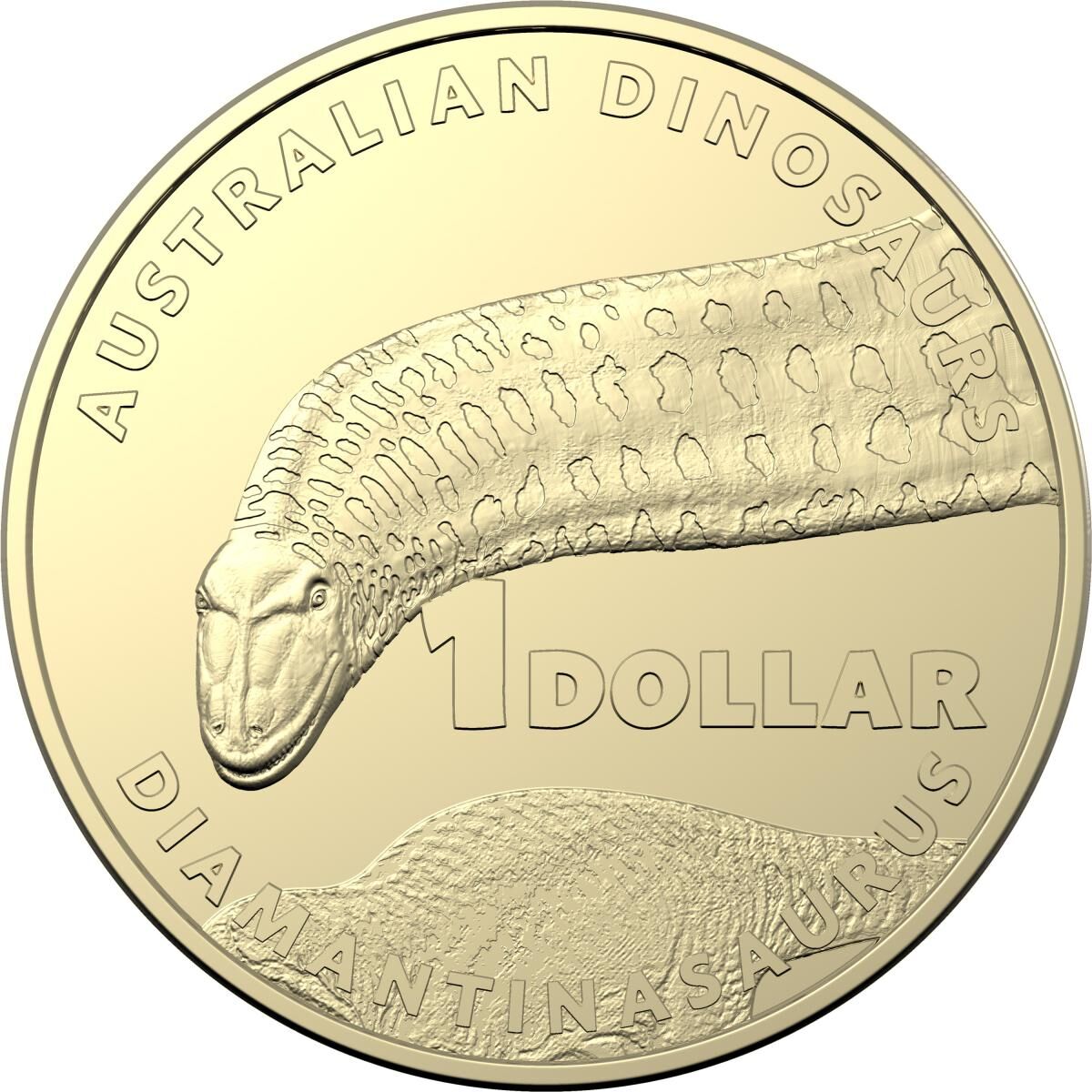 $1 2022 Dinosaurs Set of 4 Lightly Circulated AUS ONE DOLLAR Coin