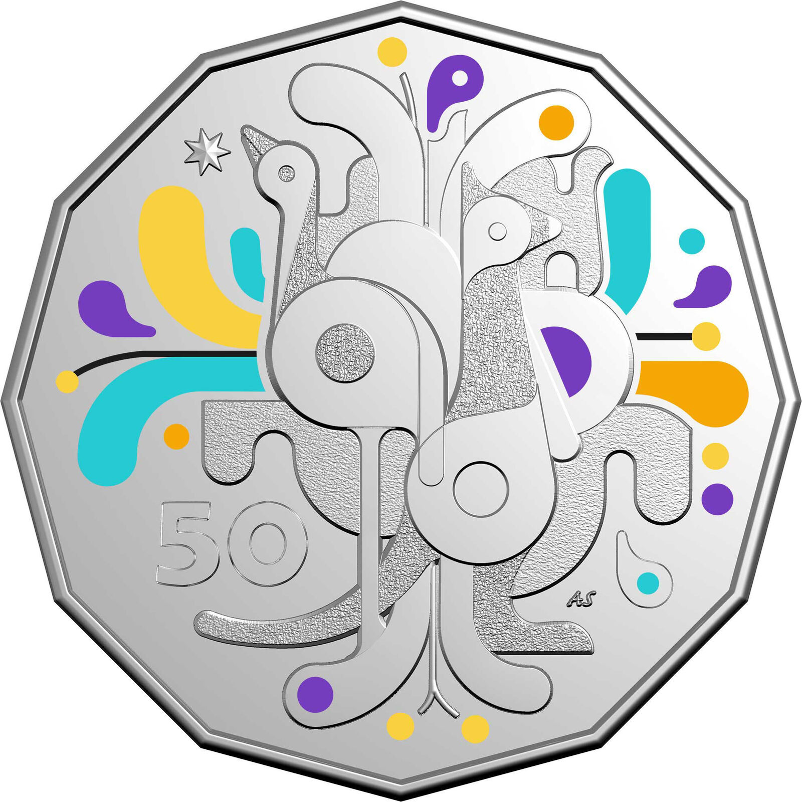 Celebrations - Uncirculated Coin 50c Coloured