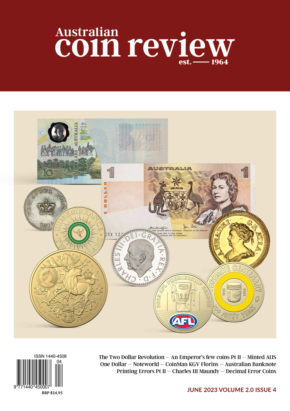 2023 June Cover - Australian Coin Review Magazine volume 2.0 issue 4